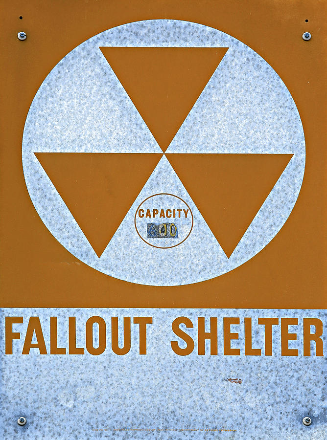 Fallout Shelter Sign Photograph by Stephen Stookey