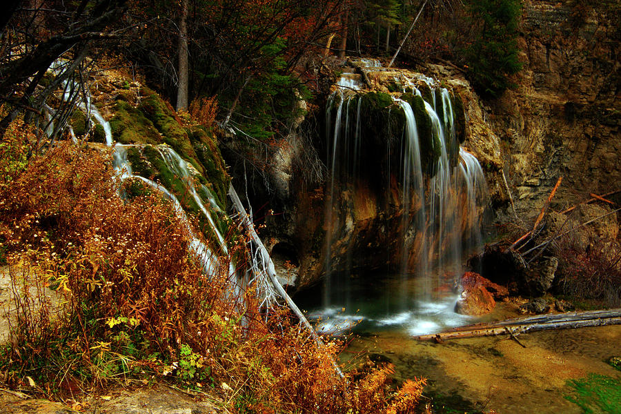 Fall Photograph - Falls at Hanging Lake by Jeremy Rhoades