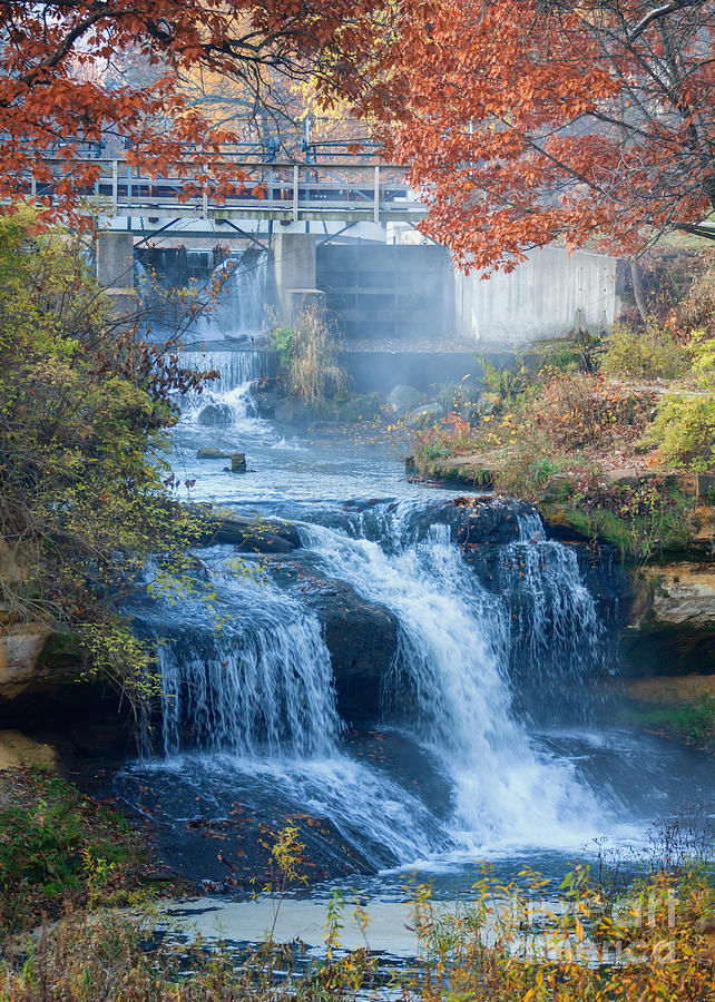 Falls at Pickwick Mill Photograph by Kari Yearous