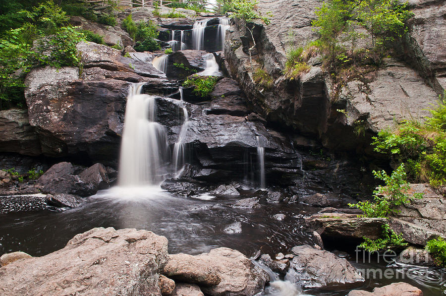 Waterfall - Falls at the Hopyard Photograph by JG Coleman