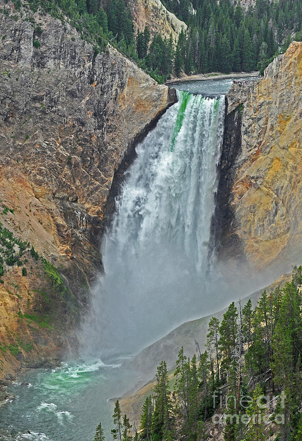 Falls at Yellowstone Photograph by Lorenz Klug - Fine Art America