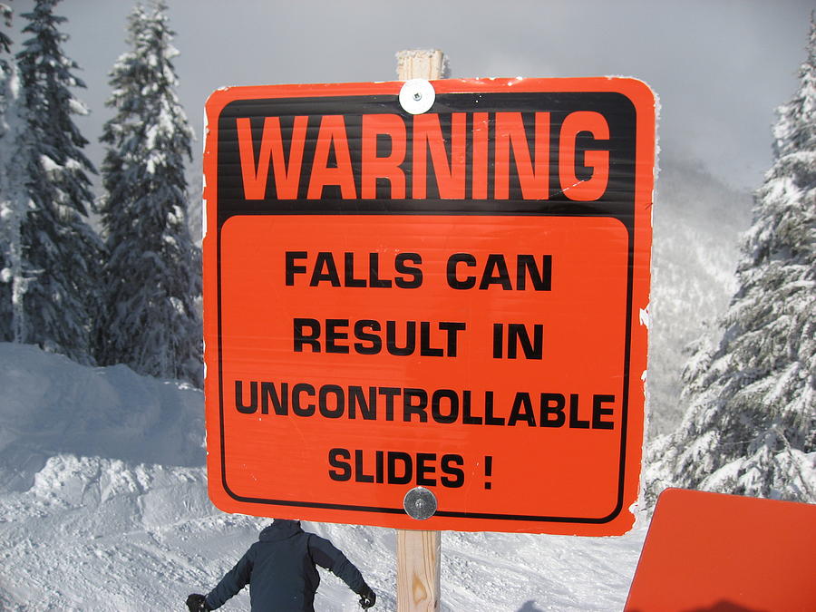Falls Can Result In Slides Photograph by Kym Backland