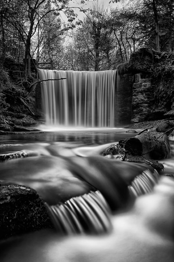 Black And White Photograph - Falls in fall by Gerard Pearson