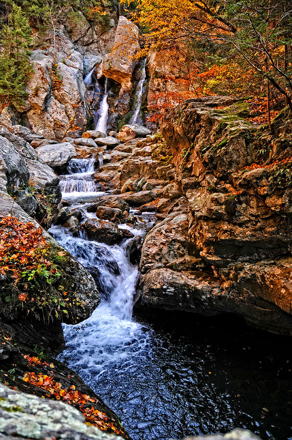 Nature Photograph - Falls in the Fall by Mike Martin
