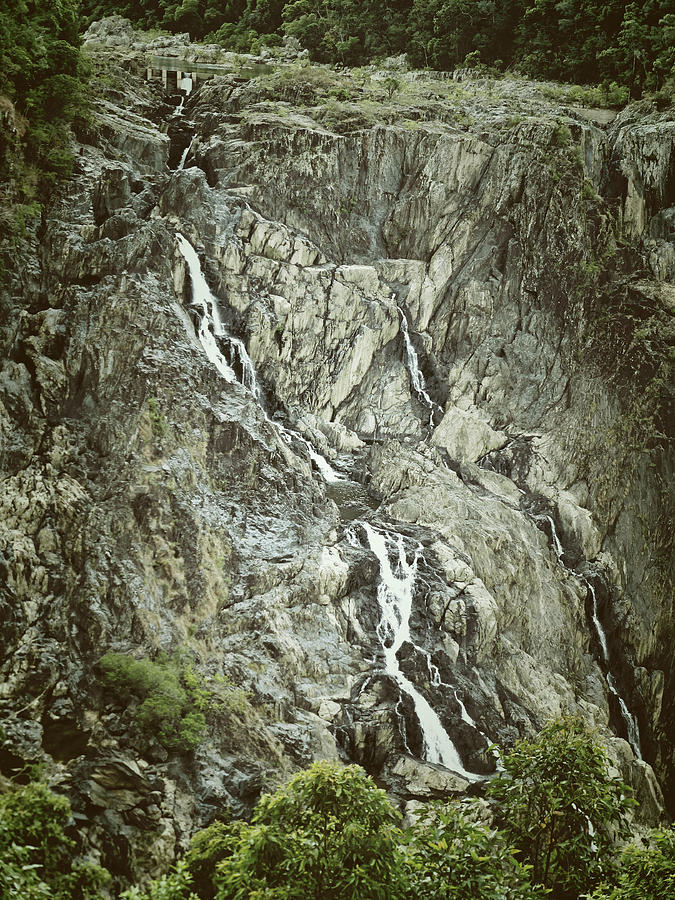 Falls On Rock Photograph