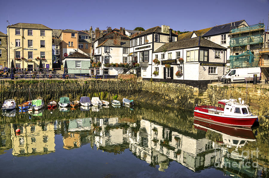 Falmouth Harbour Pubs Photograph by Rob Hawkins | Fine Art America