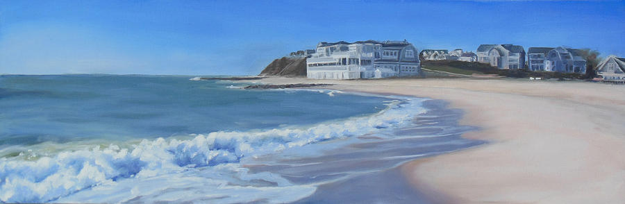 Summer Painting - Falmouth Heights Beach Cape Cod by Sue Birkenshaw