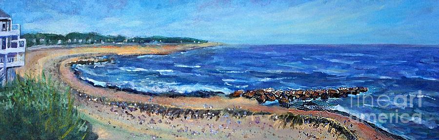 Falmouth Heights Beach Painting by Rita Brown