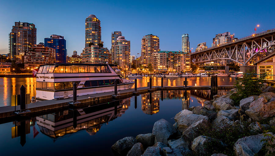 False Creek from Granville Island Photograph by Alexis Birkill