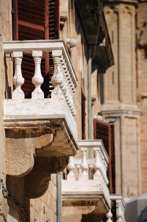 Famagusta Balconies Photograph by Jeremy Voisey