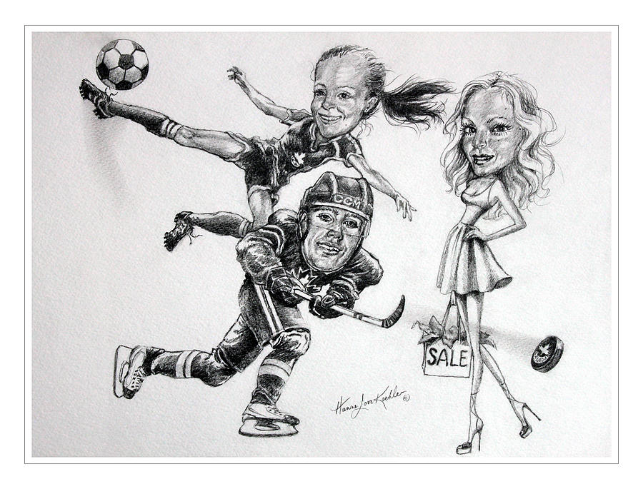 Avatar Drawing - Family Caricature by Hanne Lore Koehler