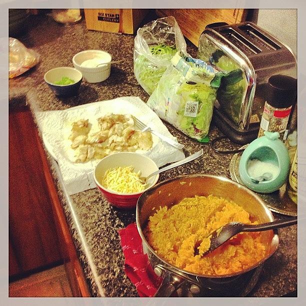 Food Photograph - Family Dinner Night! Fish Tacos With by Tyler McCall