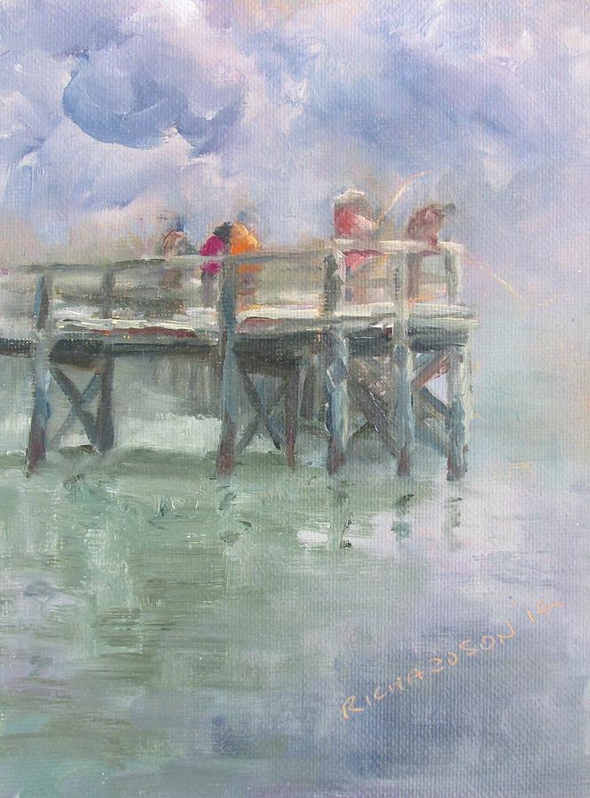 Family Fishing Painting by Susan Richardson