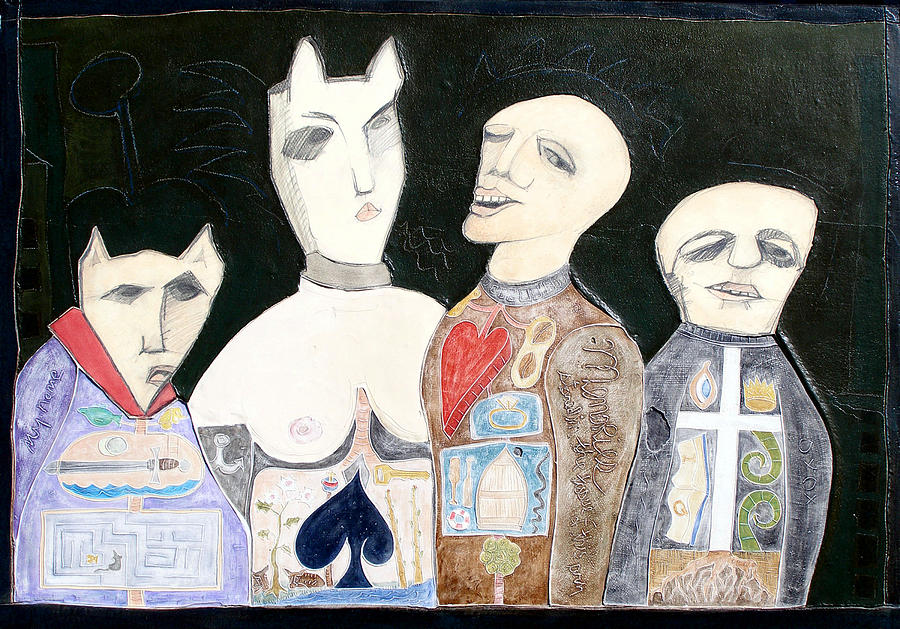 Family Four Painting by Michael Sharber