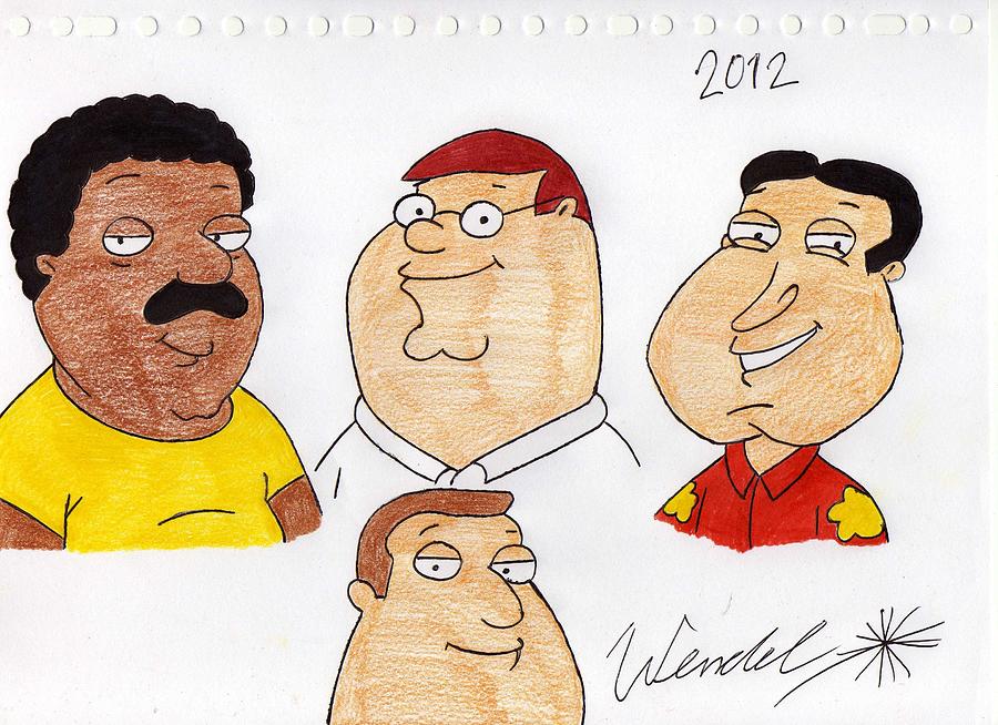 Family Guy Drawing by Wendel Krolis | Fine Art America
