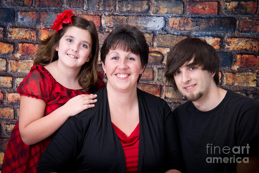 Family Holiday Portraits Photograph by Alana Ranney