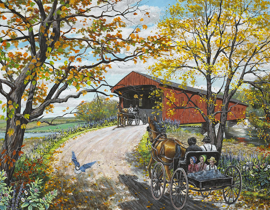 Family Outing Painting by Roger Witmer