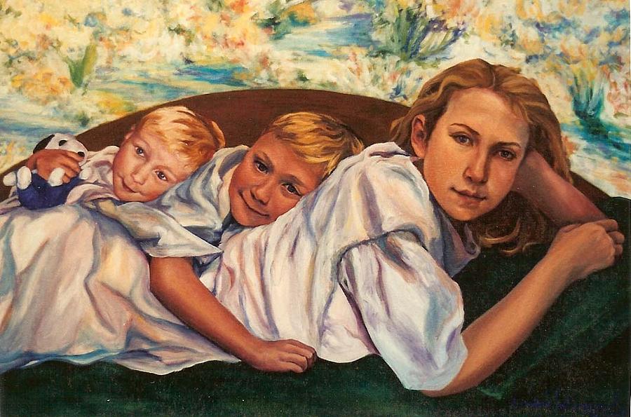 Family portrait Painting by Christine Lytwynczuk