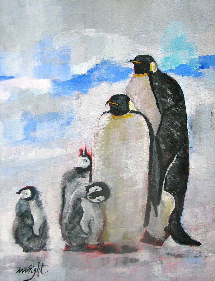 Animal Painting - Family Portrait by Molly Wright