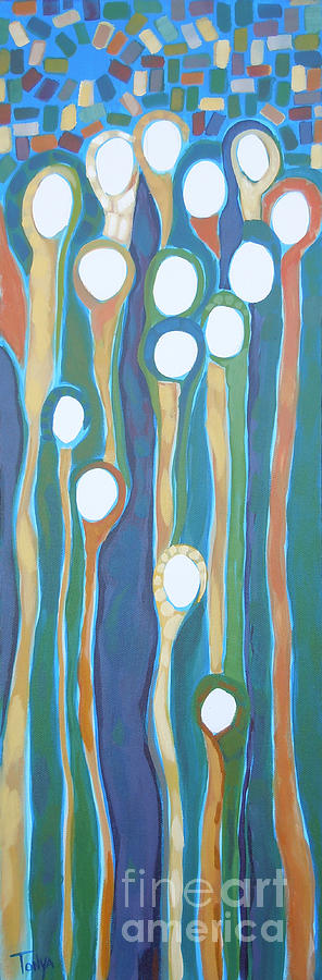 Abstract Painting - Family Reunion by Tonya Henderson