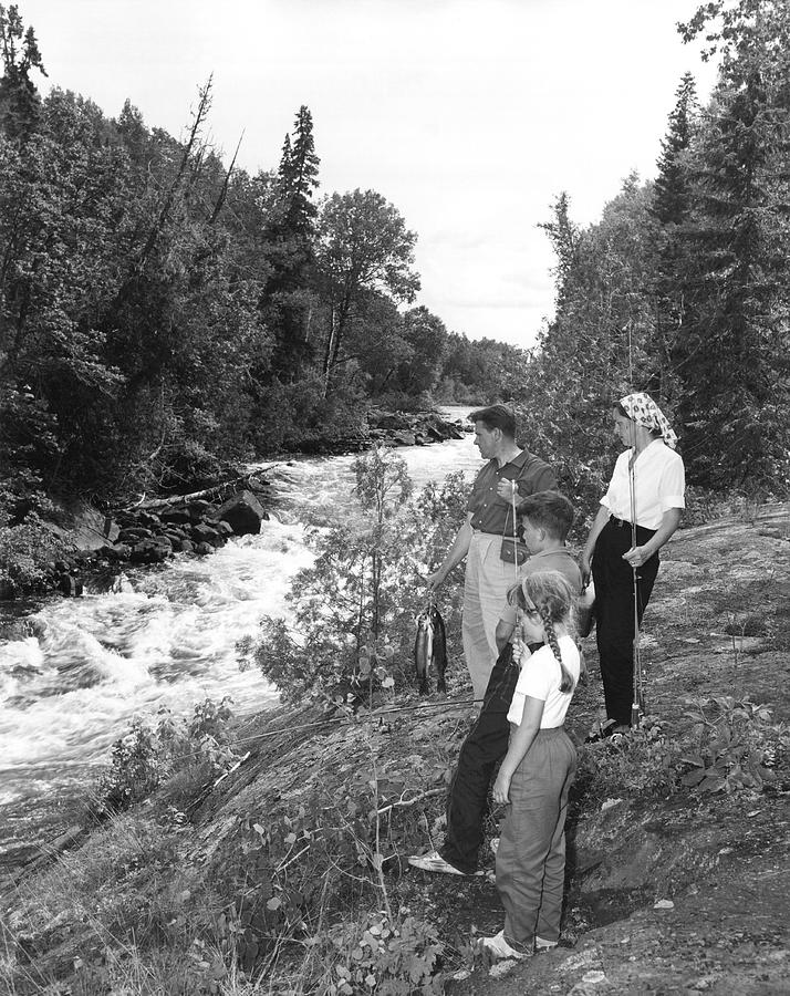 Trout Fishing, Photograph