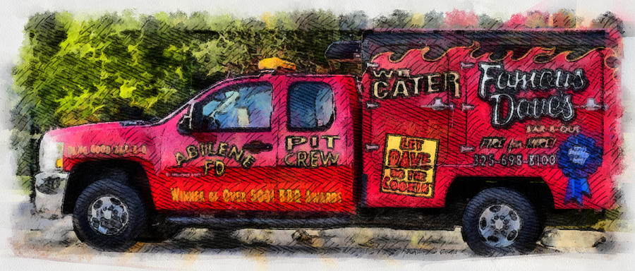 Famous Daves Truck Photograph by Mick Flynn