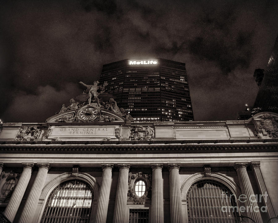 Famous Landmarks of New York - Grand Central and MetLife Building Photograph by Miriam Danar