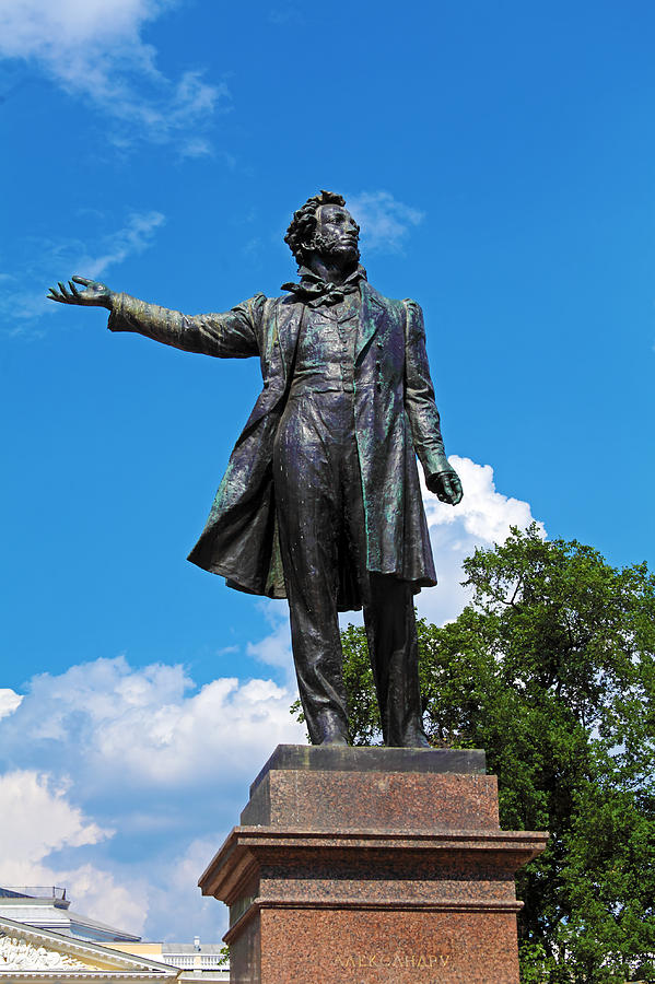 Famous Poet Alexander Pushkin Statue Saint Petersburg Photograph by ...