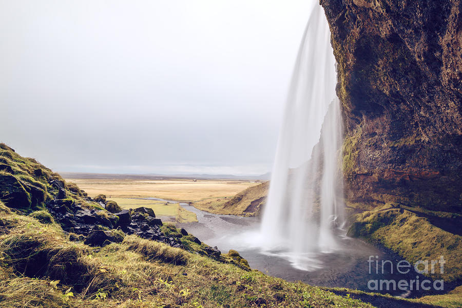 Famous Seljalandsfoss waterfall in Iceland Photograph by Matteo Colombo