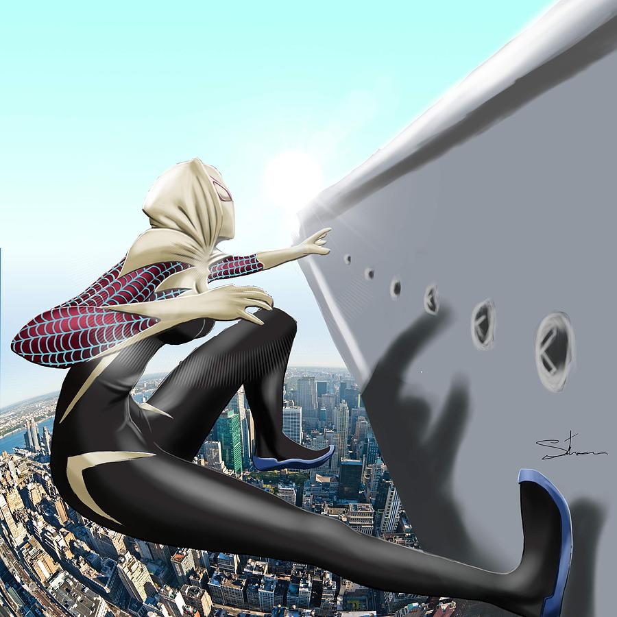 Fanart Spider Gwen Digital Art by Stefano Ukandu - Pixels