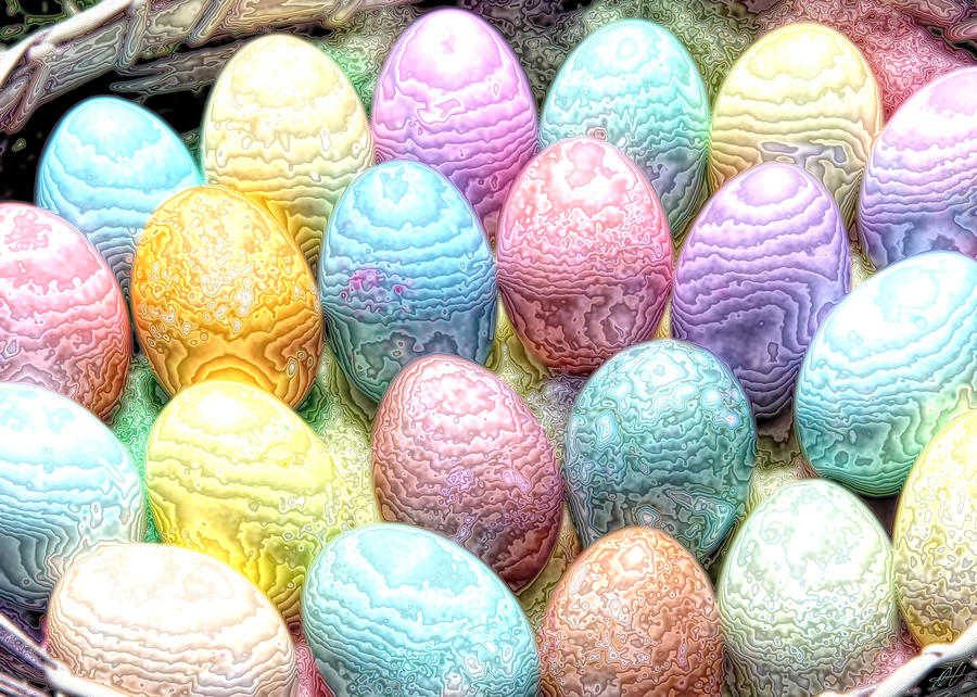 Fancy Easter Eggs Photograph by Diana Haronis