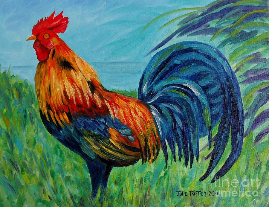Fancy Feathers Painting by Julie Brugh Riffey