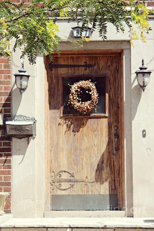 Vintage Photograph - Fancy Front Door  by Lauren Maki