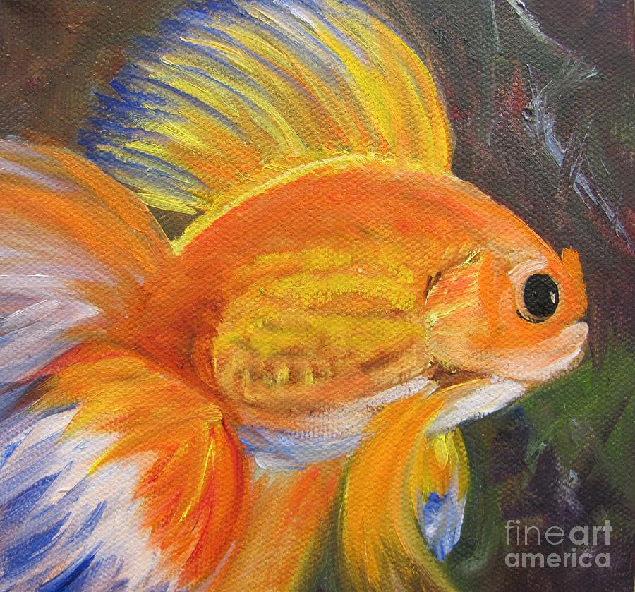 Fancy Goldfish Painting by Barbara Haviland