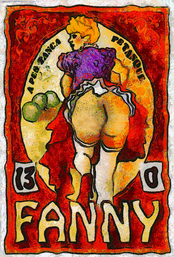 Fanny Big Butt Nude Digital Art by Unknown
