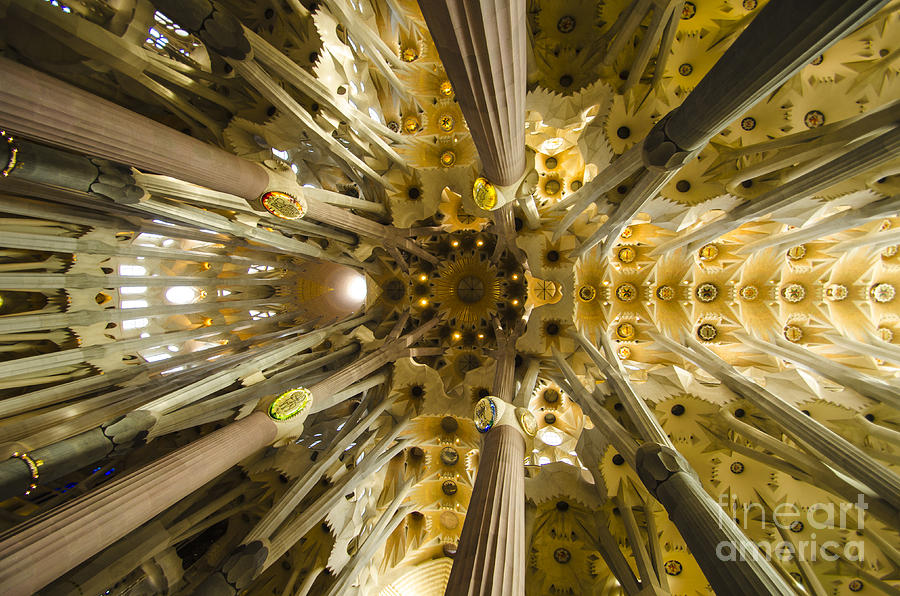 Fantabulous Sagrada Ceiling Photograph by Deborah Smolinske