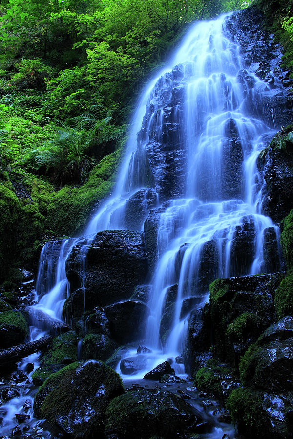Fantastically Flowing Fairy Falls Photograph by Bennettkjohnson