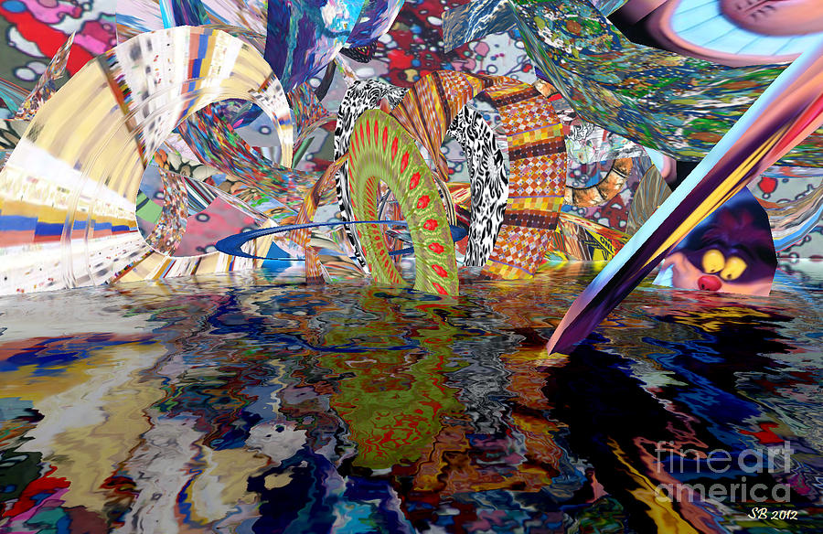 Fantasy abstract Digital Art by Susanne Baumann