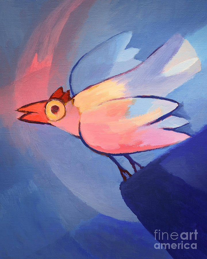 Fantasy Bird Painting by Lutz Baar