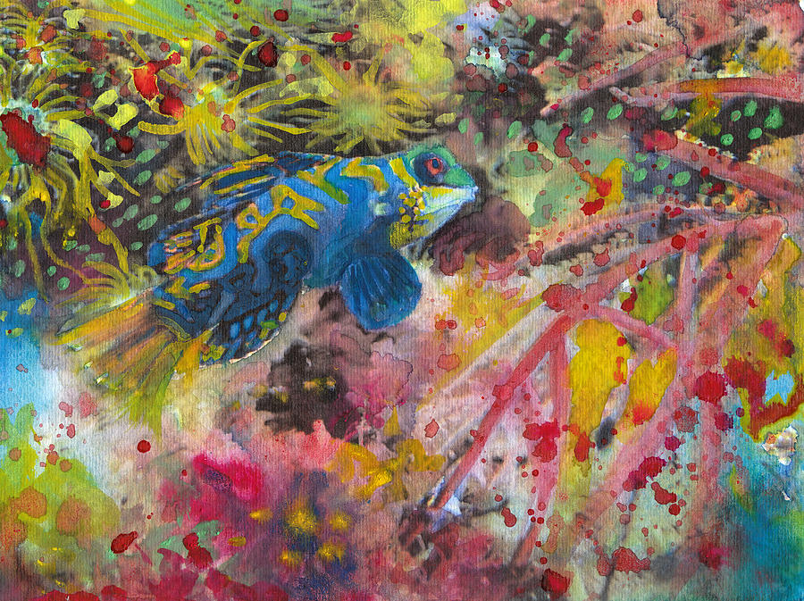 Fantasy Coral Reef Painting by Susan Powell