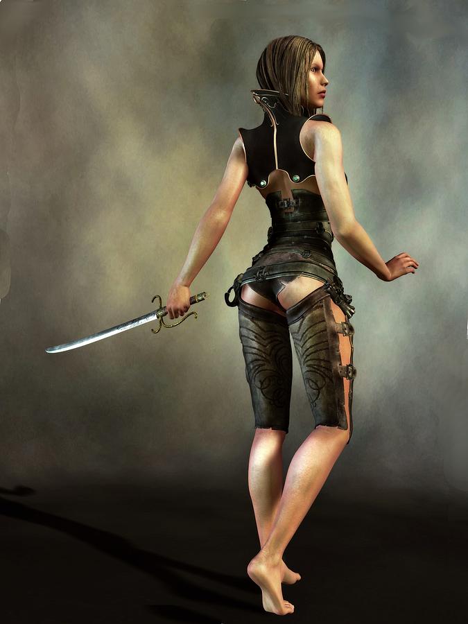 Fantasy Female Assassin Digital Art By Kaylee Mason