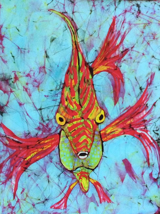 Fantasy Fish Tapestry - Textile by Kay Shaffer