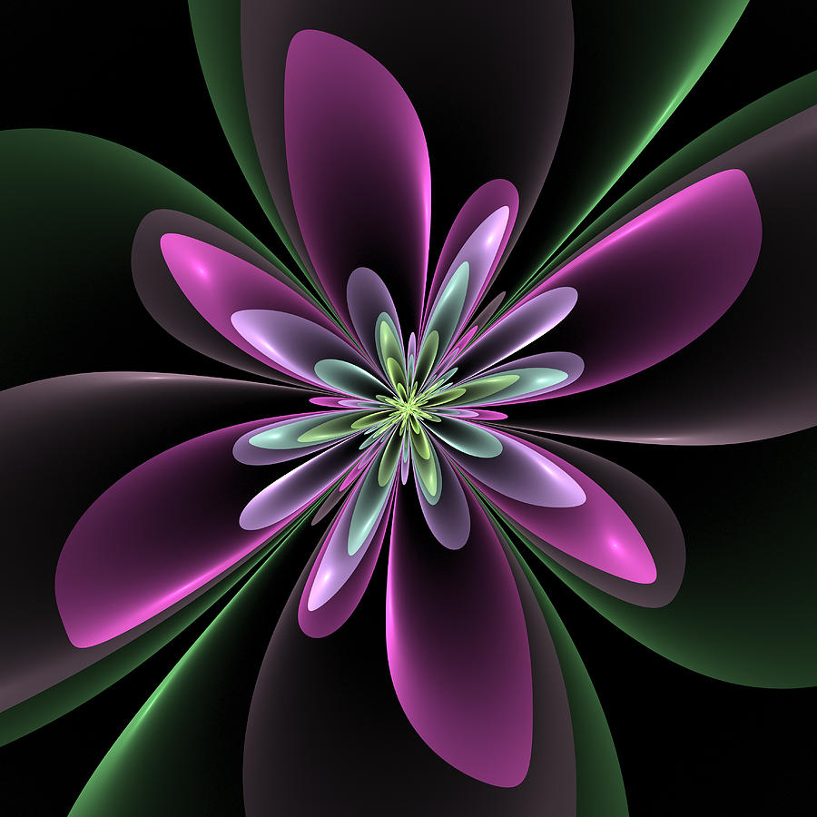 Fantasy Flower Digital Art by Gabiw Art