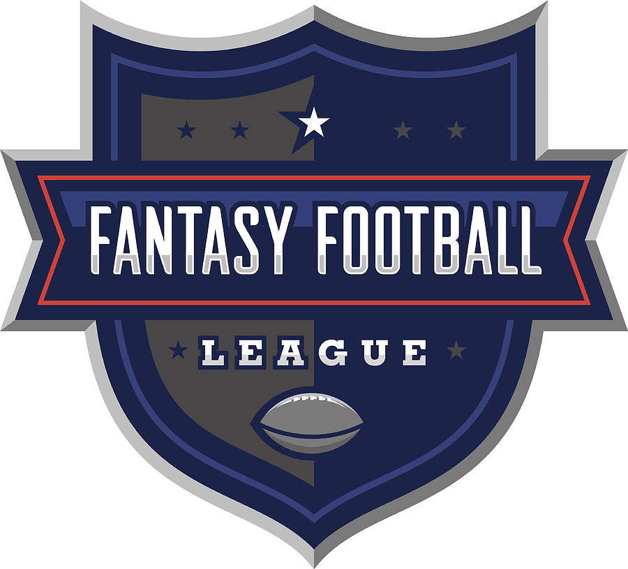Fantasy Football League Logo Drawing by Vectorloop