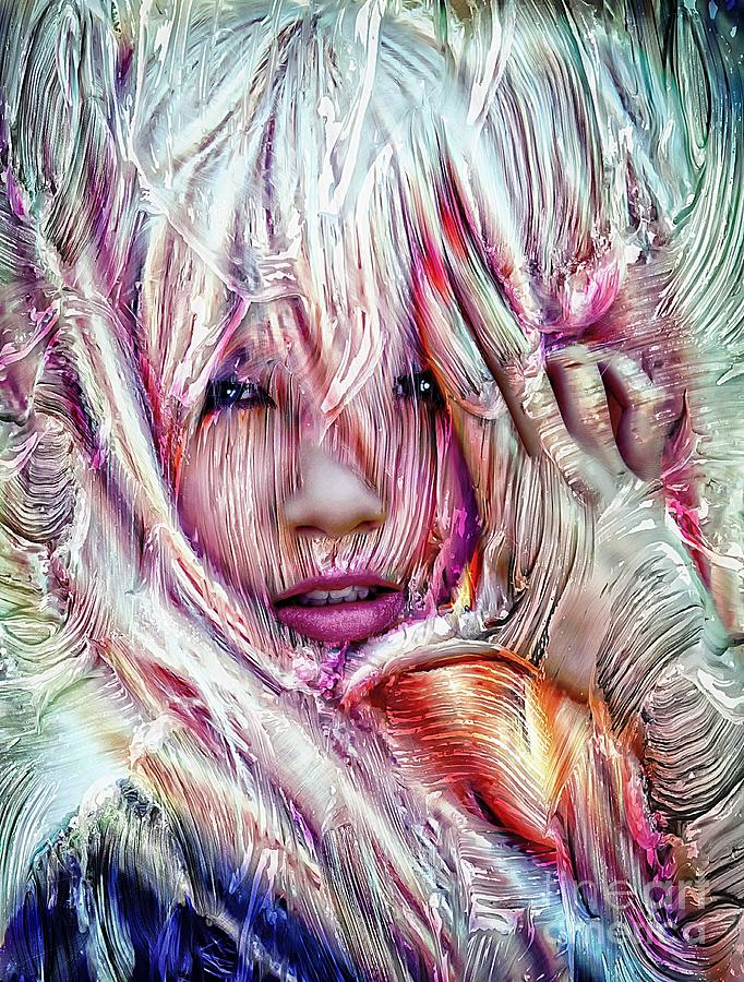 Fantasy Girl Abstract Digital Art by Ian Gledhill