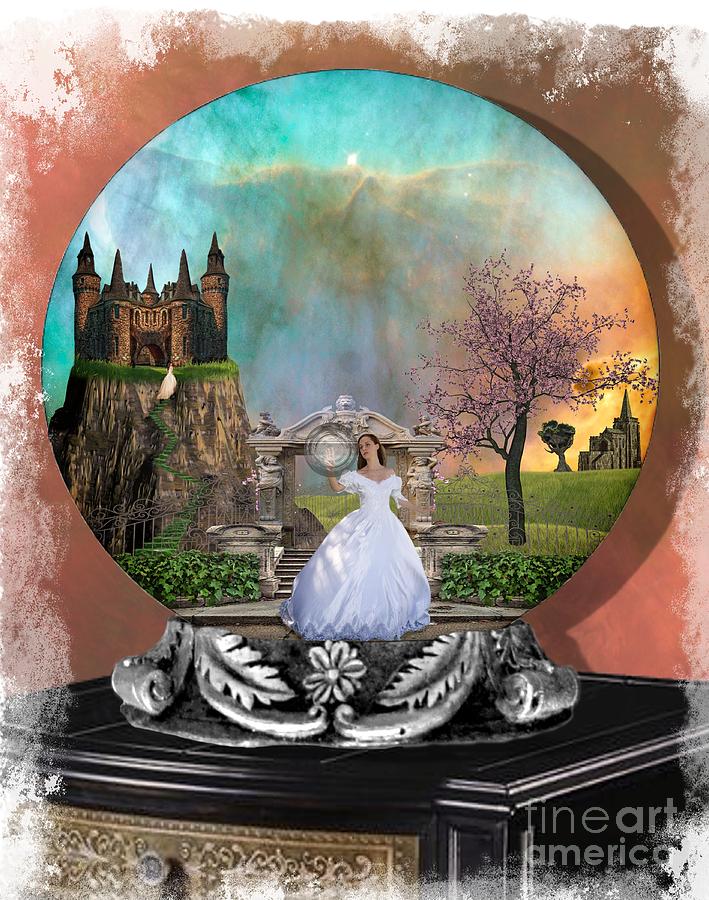 Fantasy Mixed Media - Fantasy Globe by Davandra Cribbie