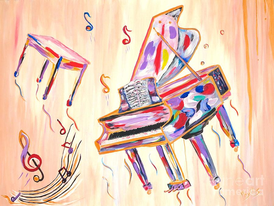 Music Painting - Fantasy Impromptu by Phyllis Kaltenbach