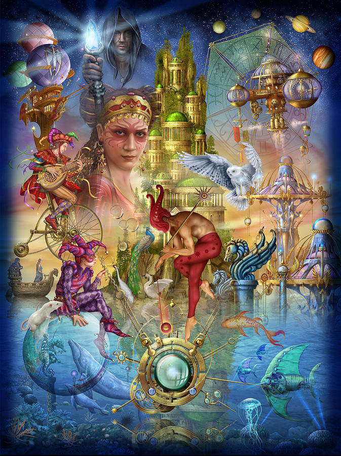 Fantasy Digital Art - Fantasy Island by MGL Meiklejohn Graphics Licensing