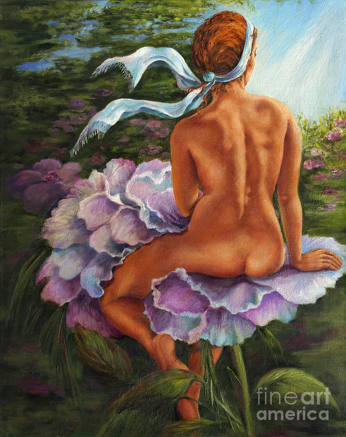 Fantasy Painting by Myra Goldick
