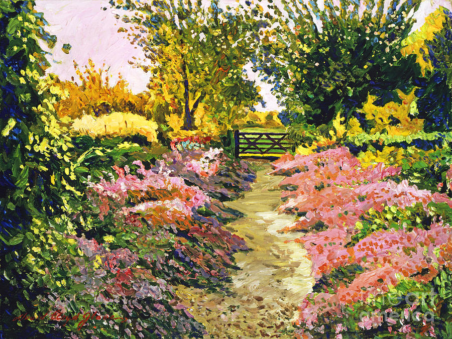 Fantasy Pathway Painting by David Lloyd Glover